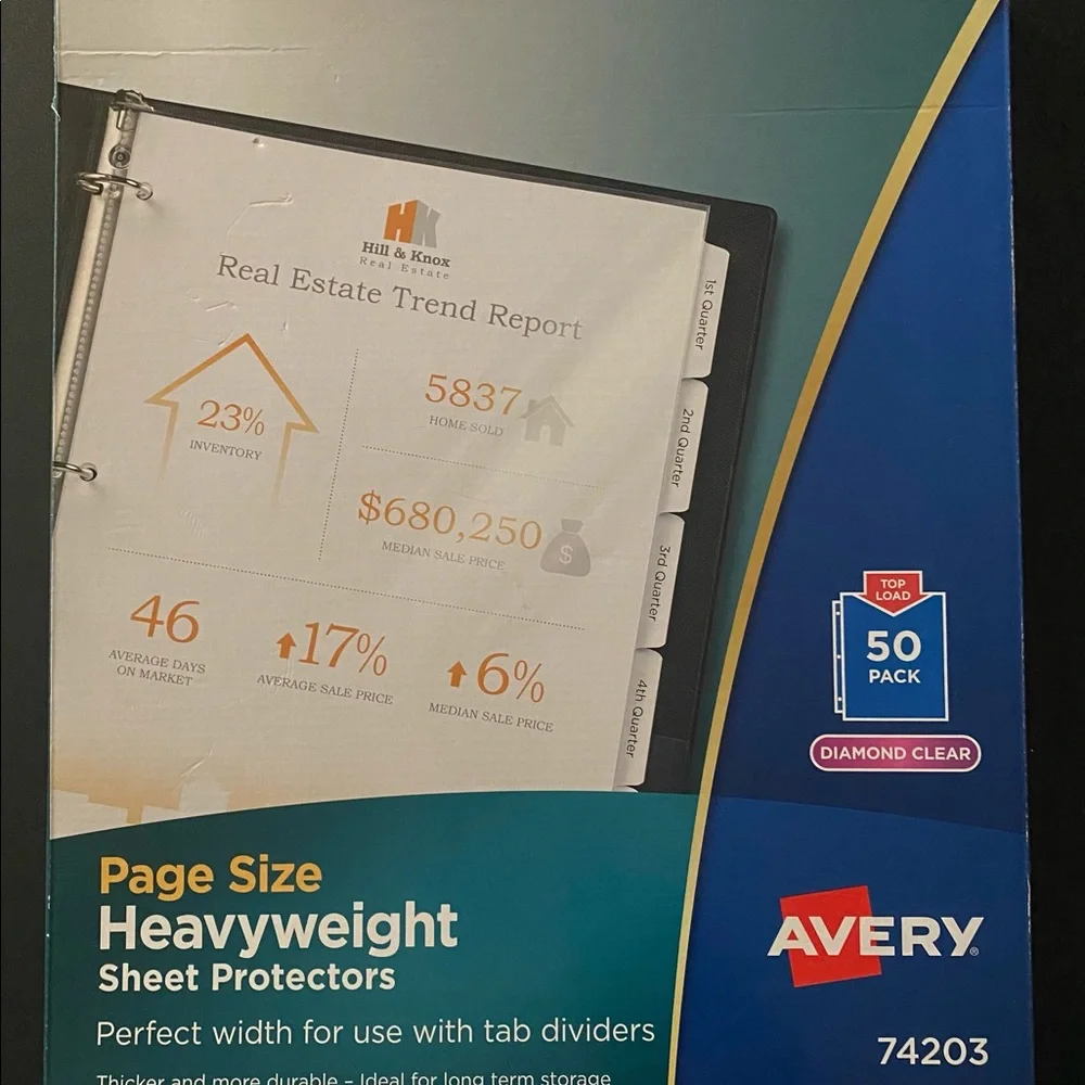 Avery Page Size Sheet Protectors, 8.5
